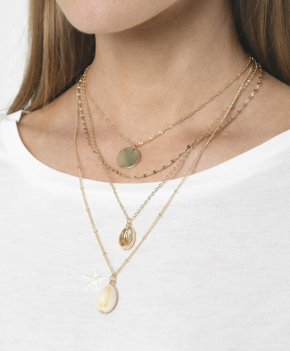 Collar mujer m&uacute;ltiple 1 pieza