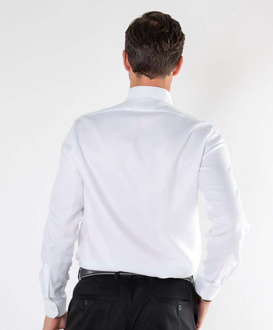 Camisa hombre blanca manga larga