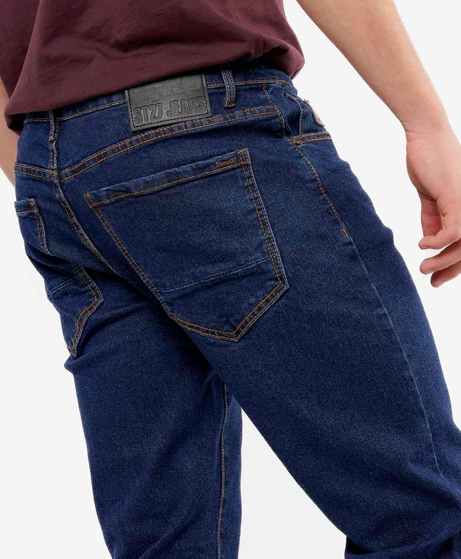 Jeans hombre desgastado slim fit