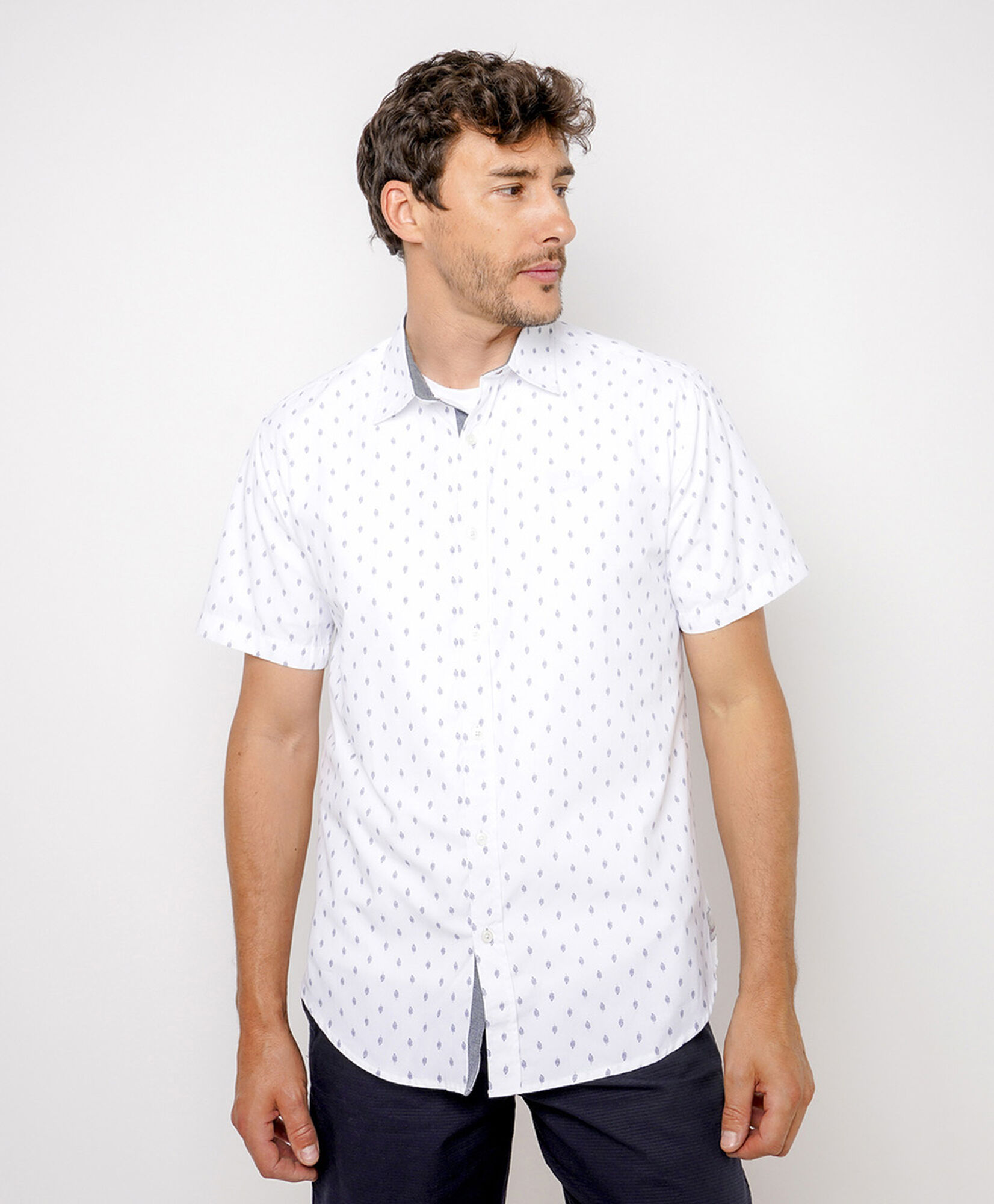 Camisa hombre diseño hojas Camisa hombre diseño hojas