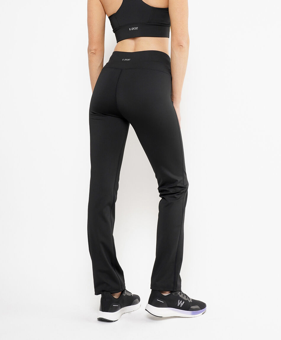 Calza mujer lisa flare tiro alto