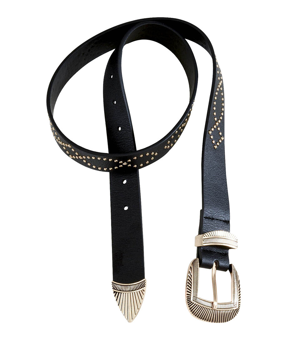Cinturon tachas gold