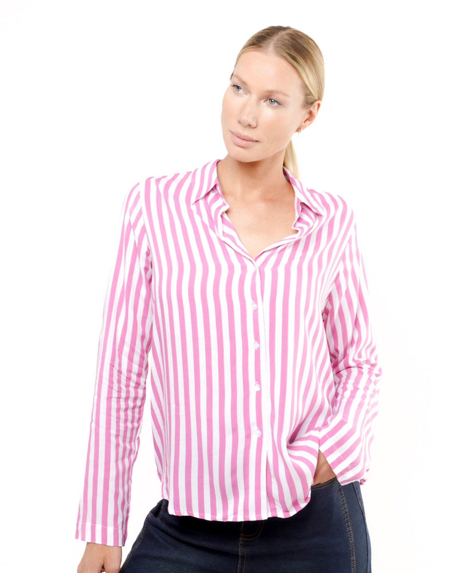 Blusa mujer rayas pink Blusa mujer rayas pink