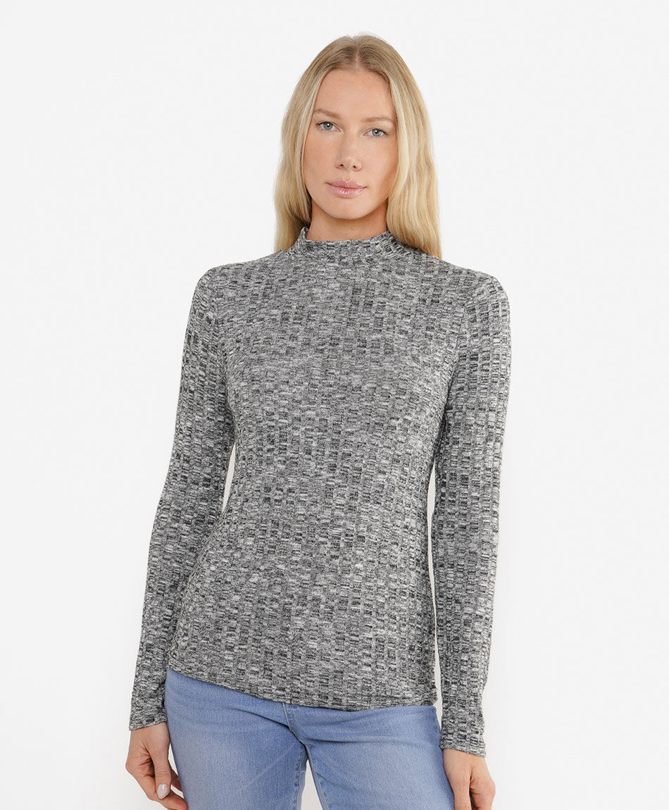 Polera mujer canal&eacute; lanoso