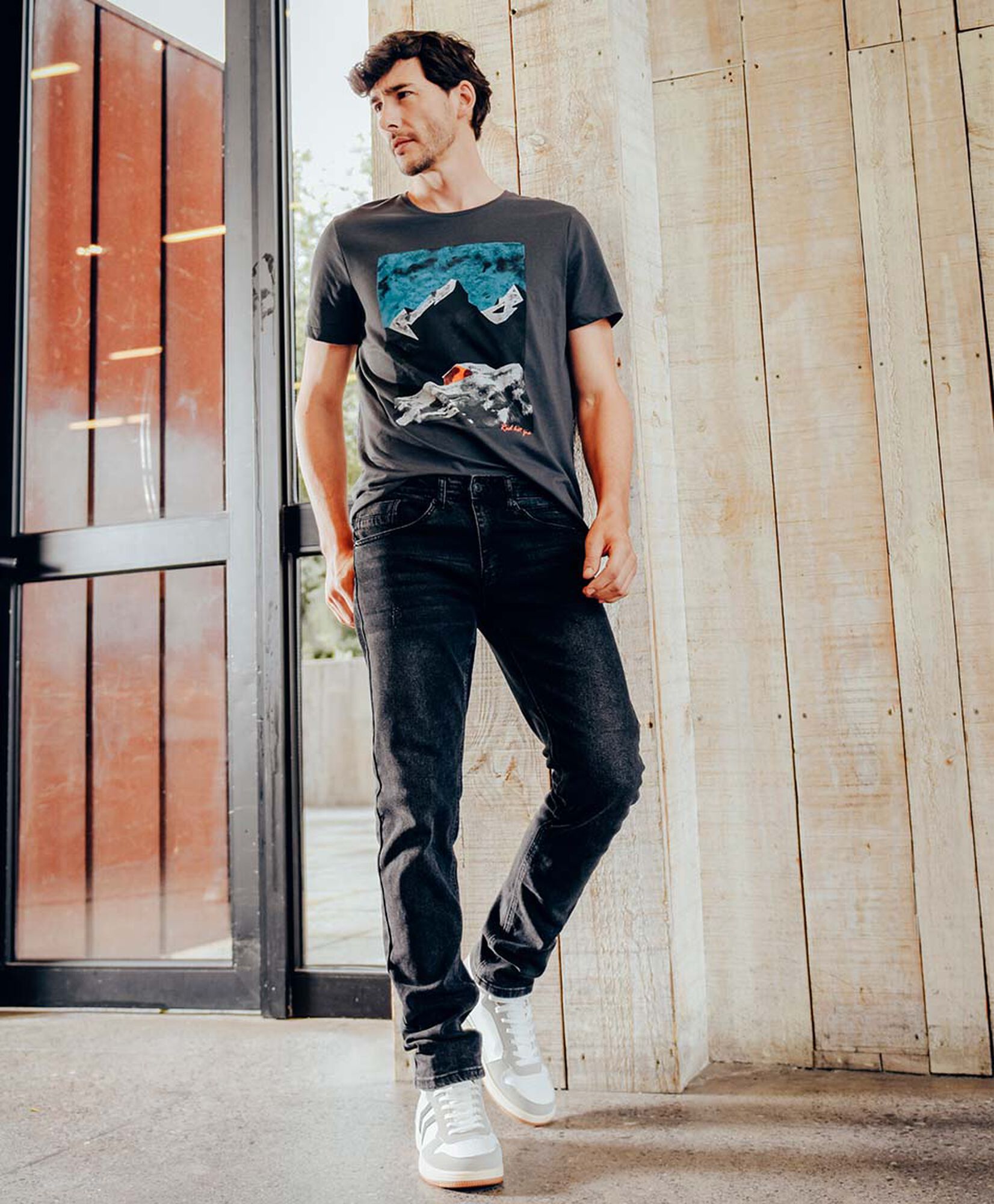 Jeans hombre super skinny fit negro Jeans hombre super skinny fit negro