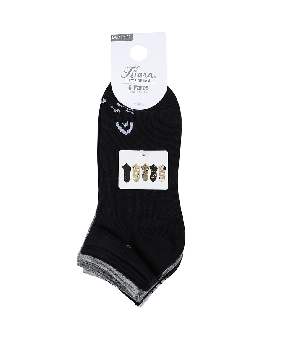 Pack 5 calcetines mujer dise&ntilde;os
