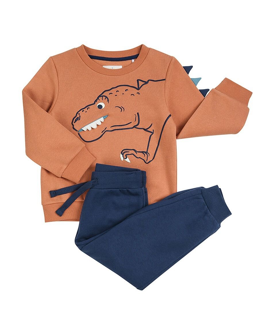 Set buzo beb&eacute; dinosaurio 3d