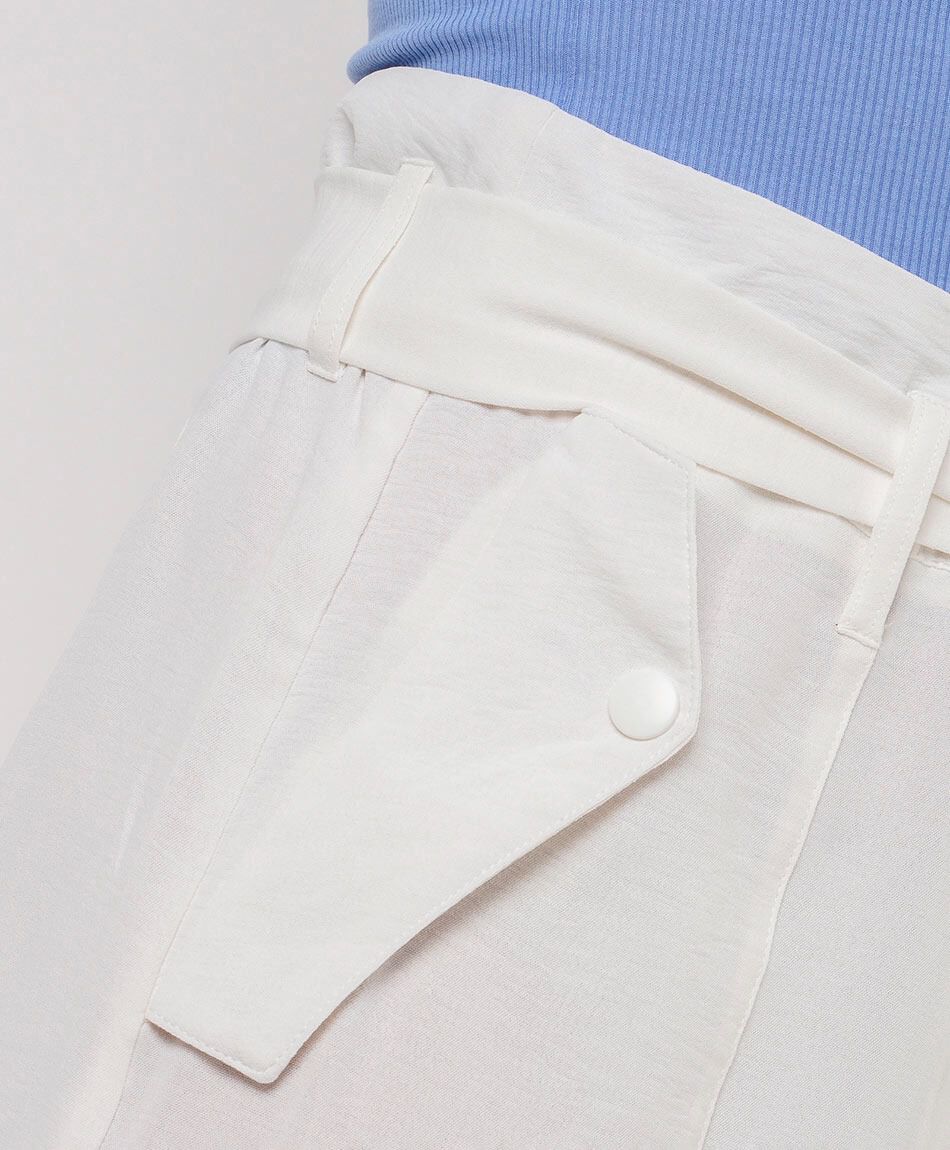 Short mujer bolsillo botones