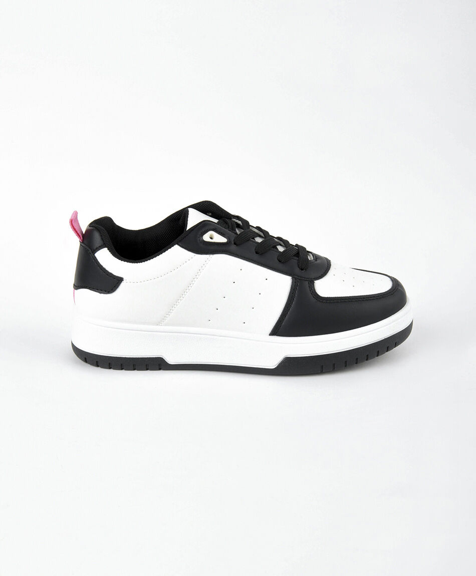 Zapatilla mujer bicolor plataforma