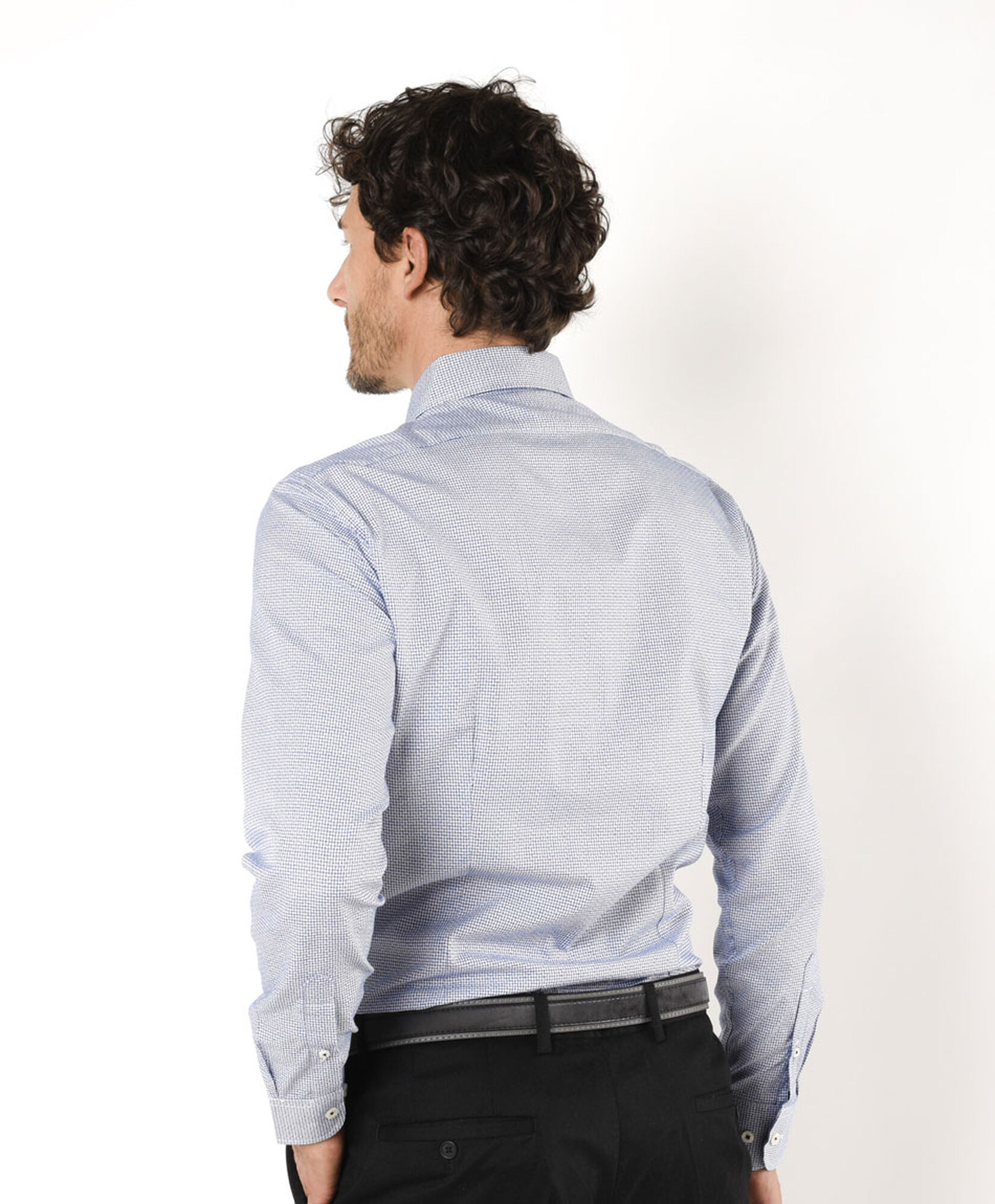 Camisa hombre mini cuadros Camisa hombre mini cuadros