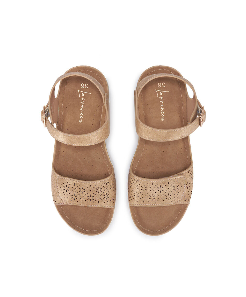 Sandalia mujer comfy camel