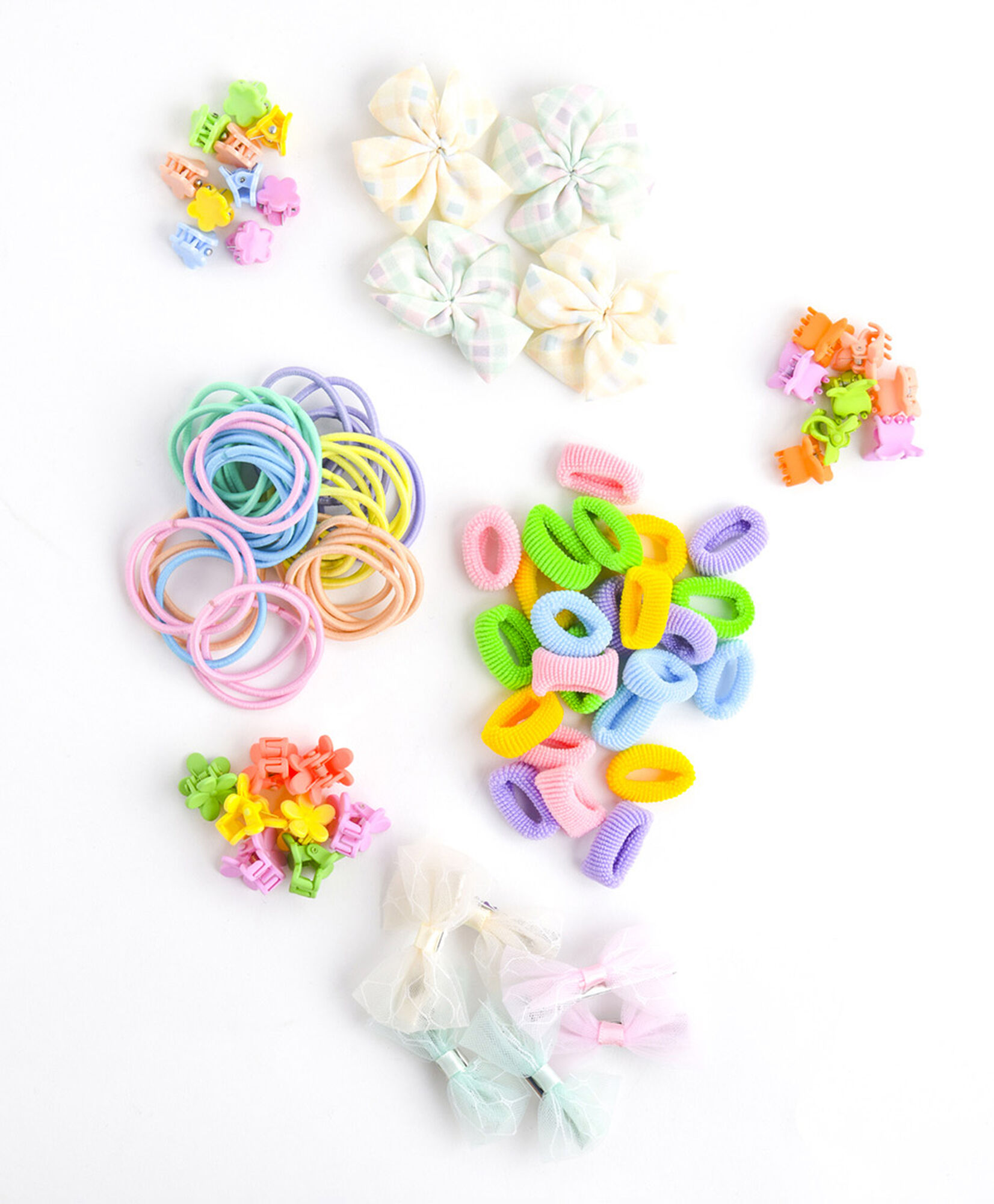 Set accesorios pelo bebé colores Set accesorios pelo bebé colores