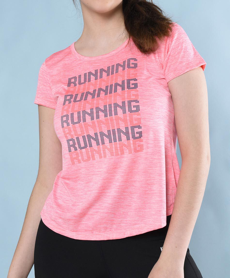 Polera deportiva manga corta cuello redondo