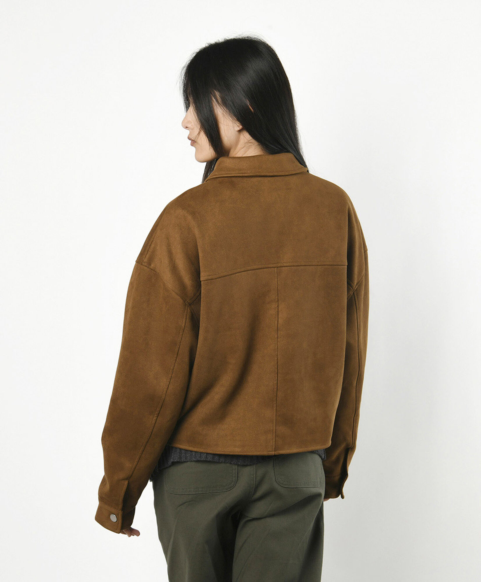 Chaqueta mujer suede bolsillos Chaqueta mujer suede bolsillos