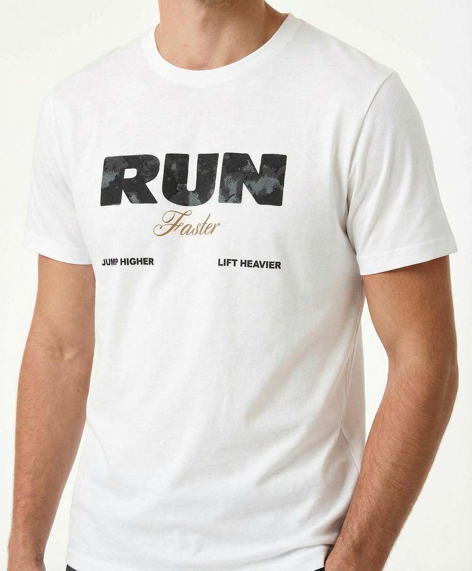 Polera deportiva hombre run faster