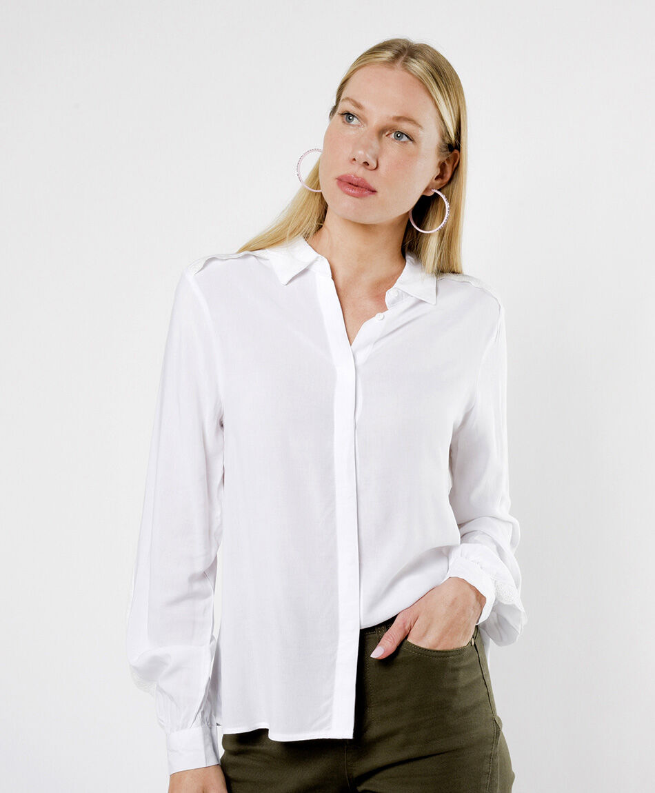 Blusa mujer detalles de encaje