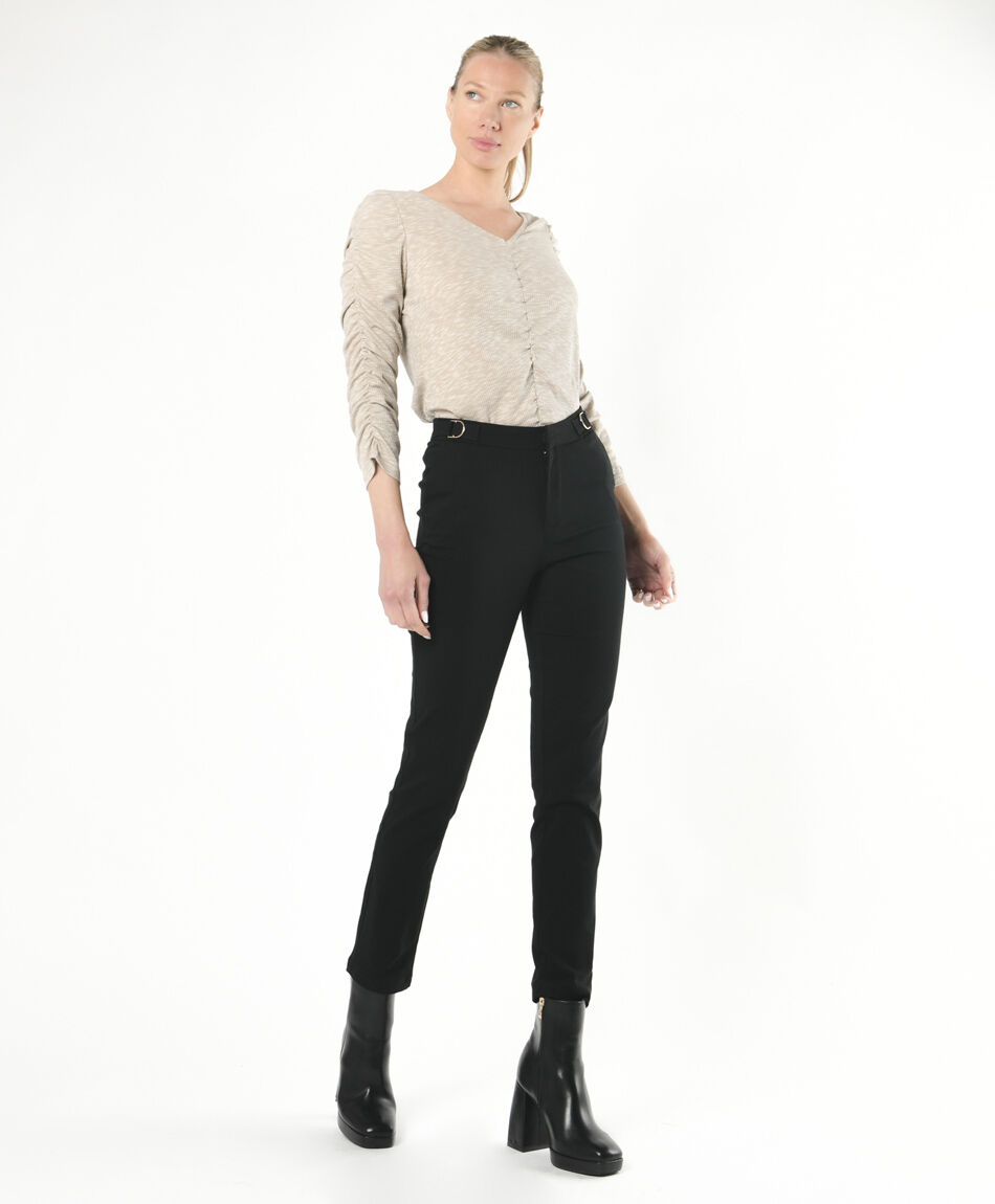 Pantal&oacute;n mujer argollas