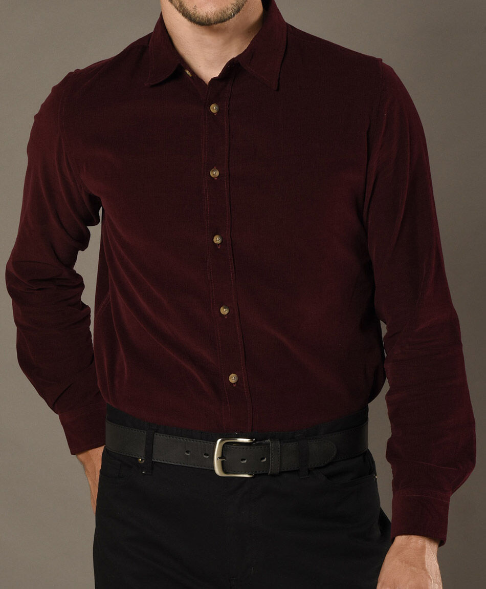 Camisa sin estampado manga larga