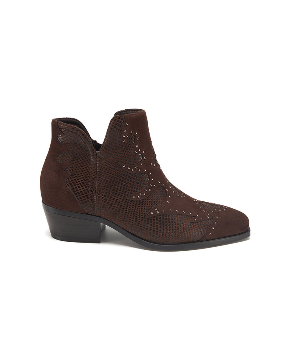 Bot&iacute;n mujer vaqueros tachas