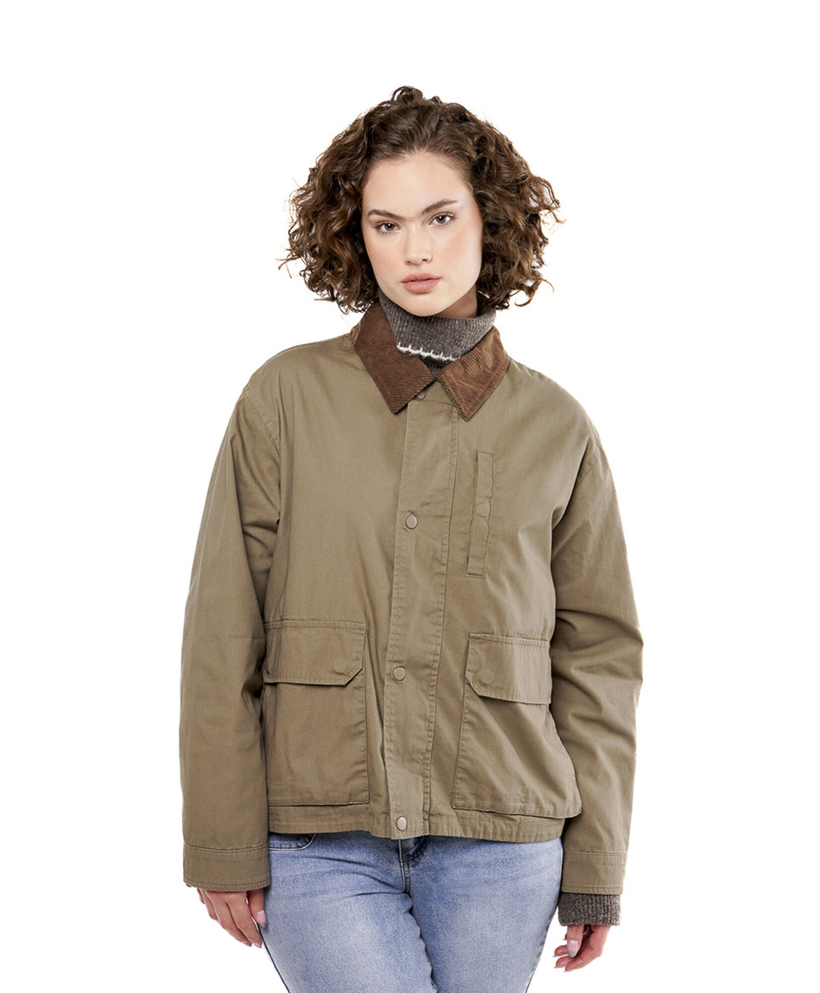 Chaqueta mujer cuello corderoy Chaqueta mujer cuello corderoy