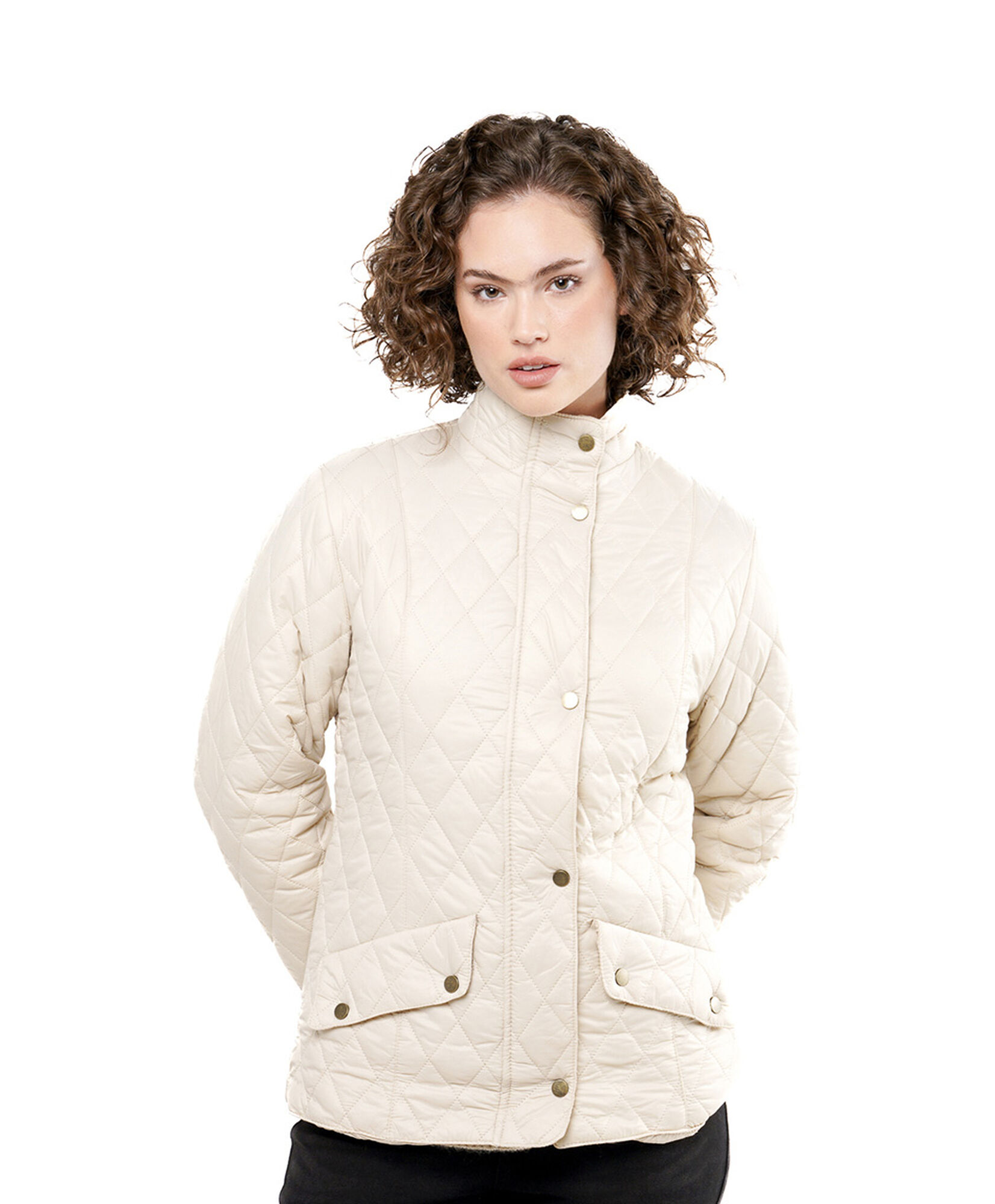 Parka mujer rombos beige Parka mujer rombos beige