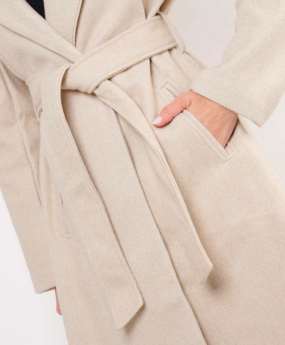 Abrigo mujer largo estilo capa