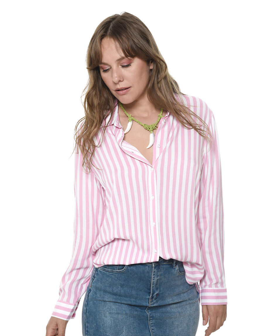 Blusa over listas