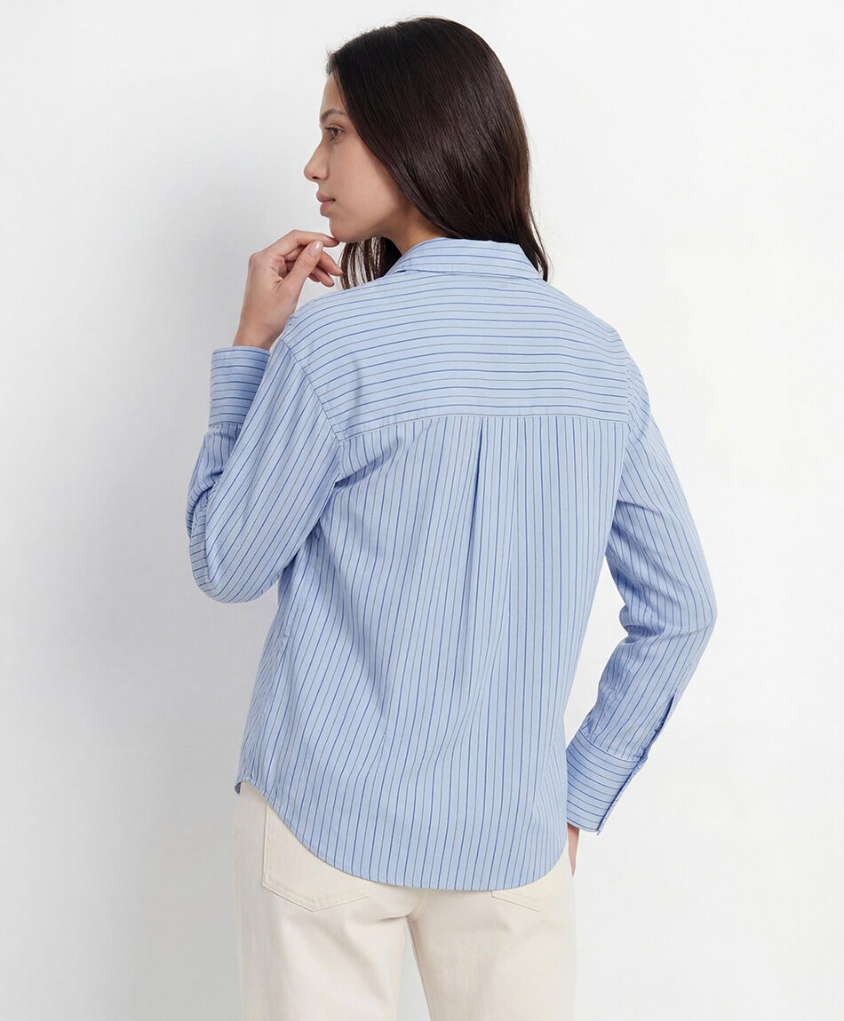 Blusa mujer rayas bicolor