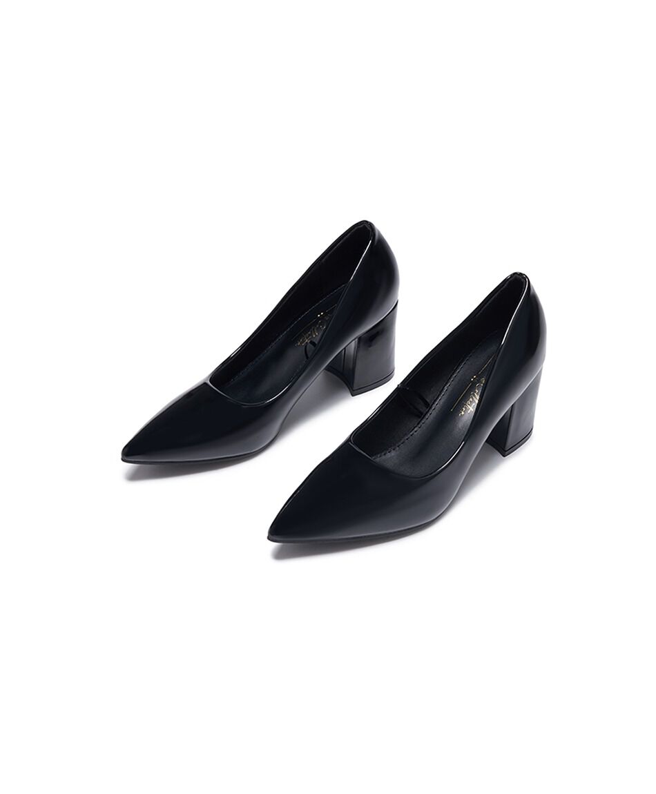 Zapato mujer charol reina taco