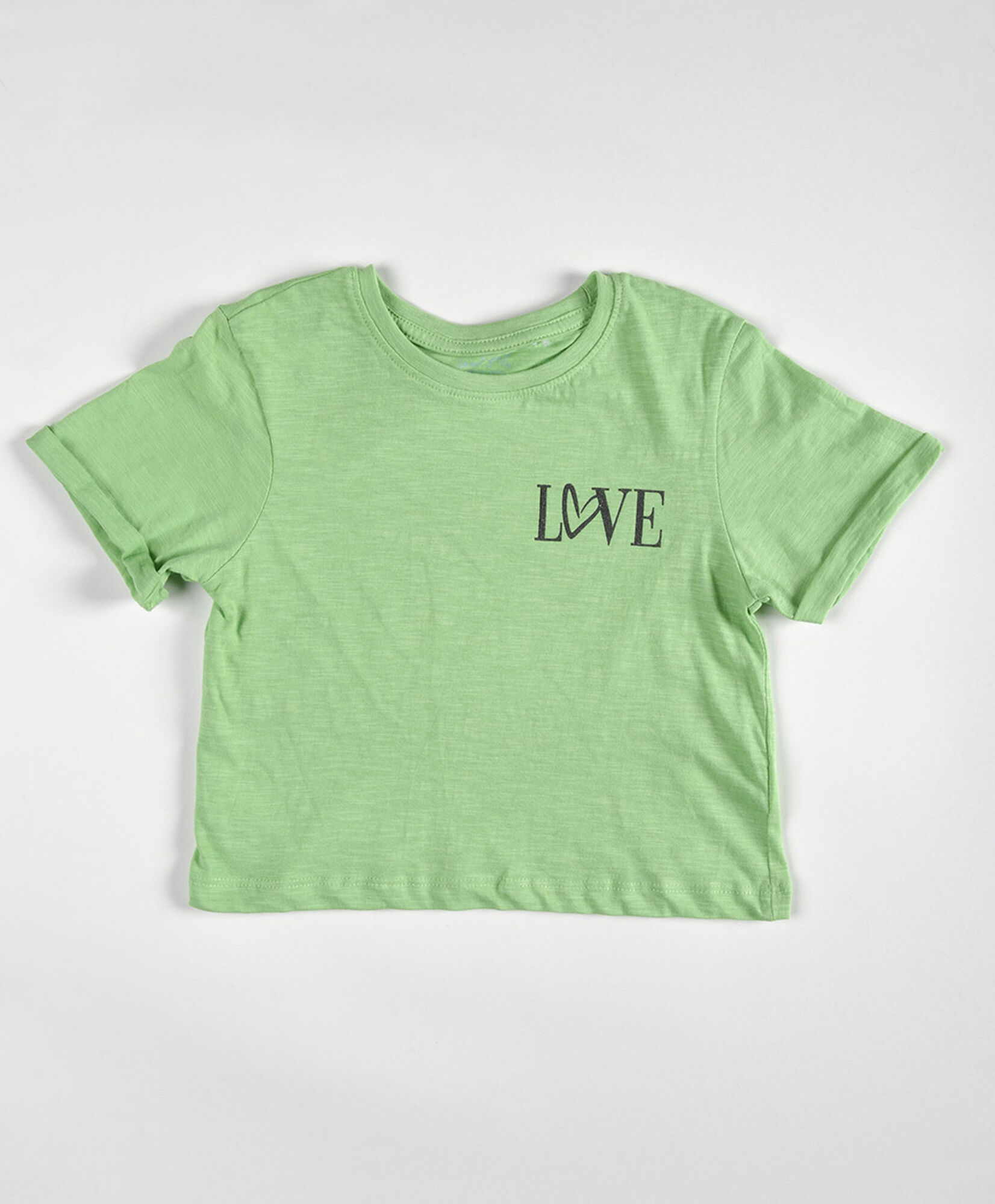 Polera niña love crop Polera niña love crop