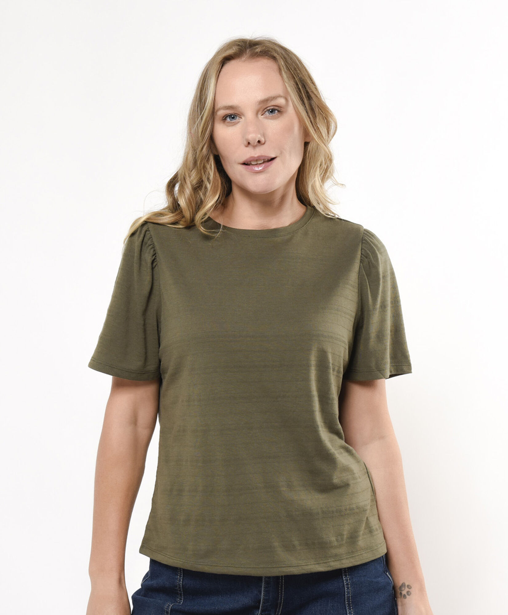 Polera mujer textura líneas Polera mujer textura líneas