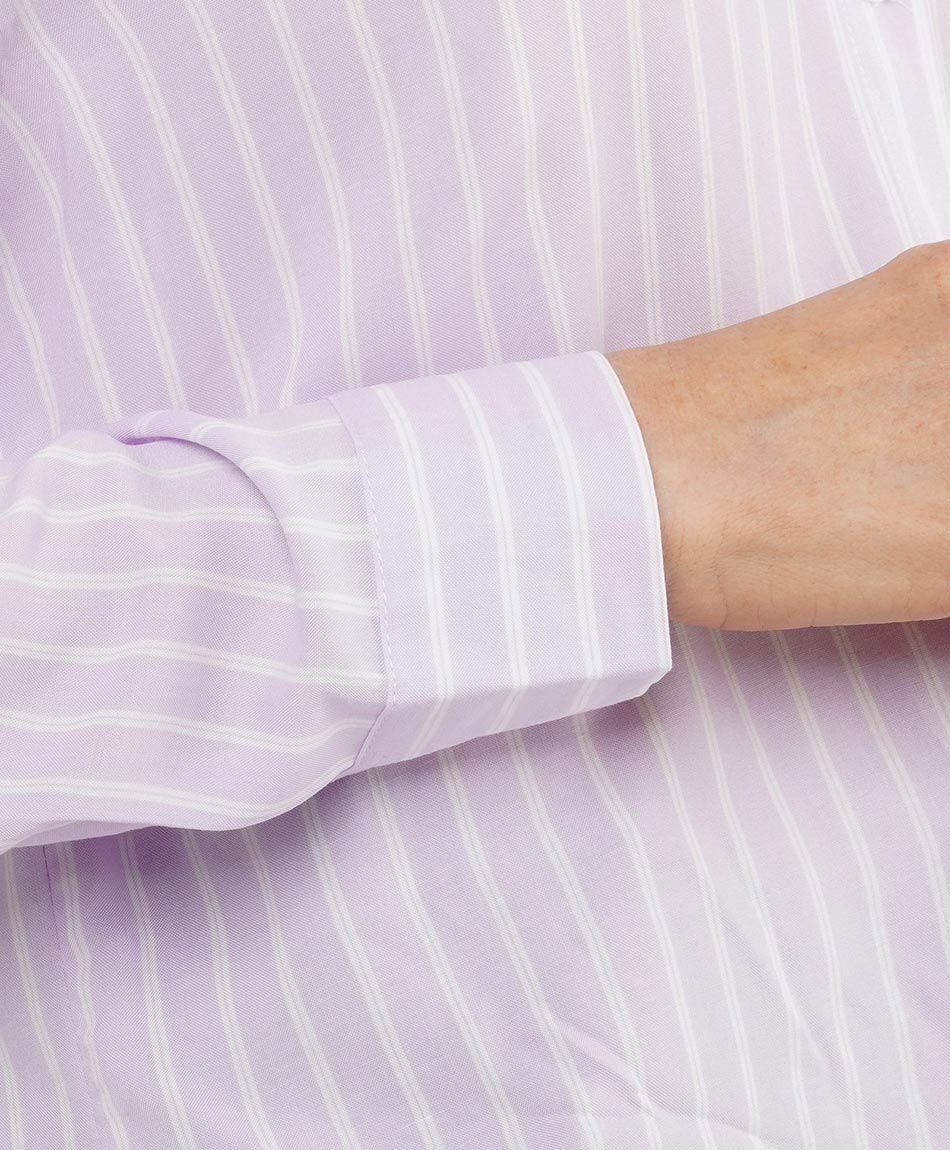 Blusa mujer l&iacute;neas cuello mao