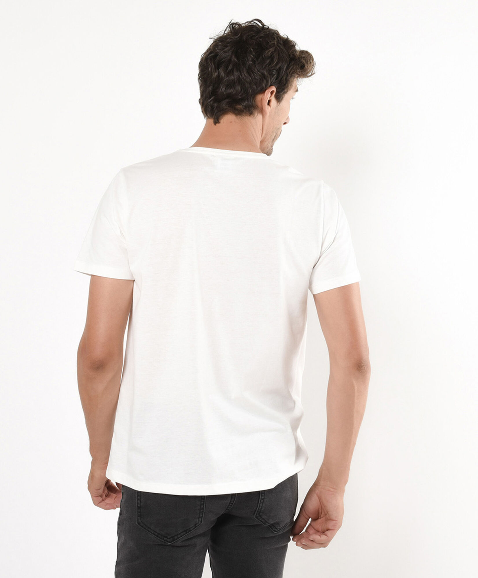 Polera hombre estampado rayos Polera hombre estampado rayos