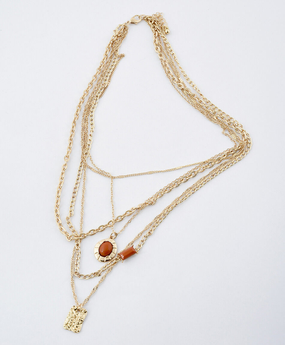 Collares mujer dorado