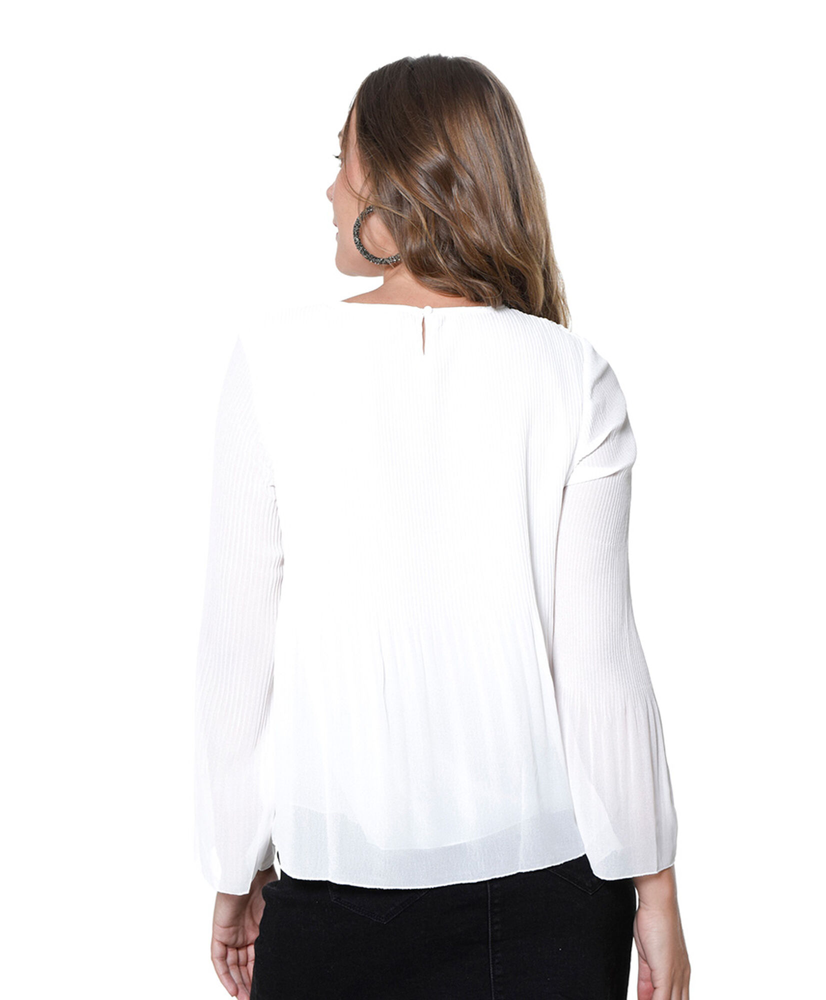 Blusa fantasia plisado Blusa fantasia plisado