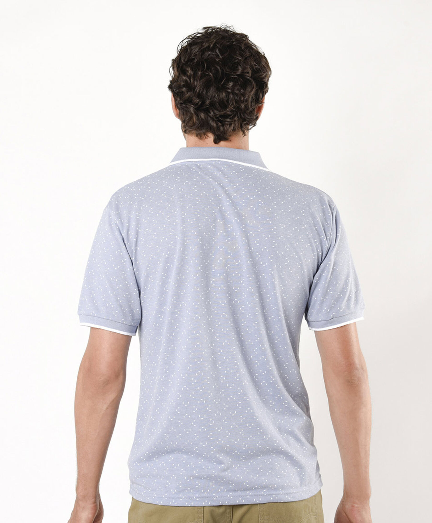 Polera hombre mini diseño cuello piqué Polera hombre mini diseño cuello piqué