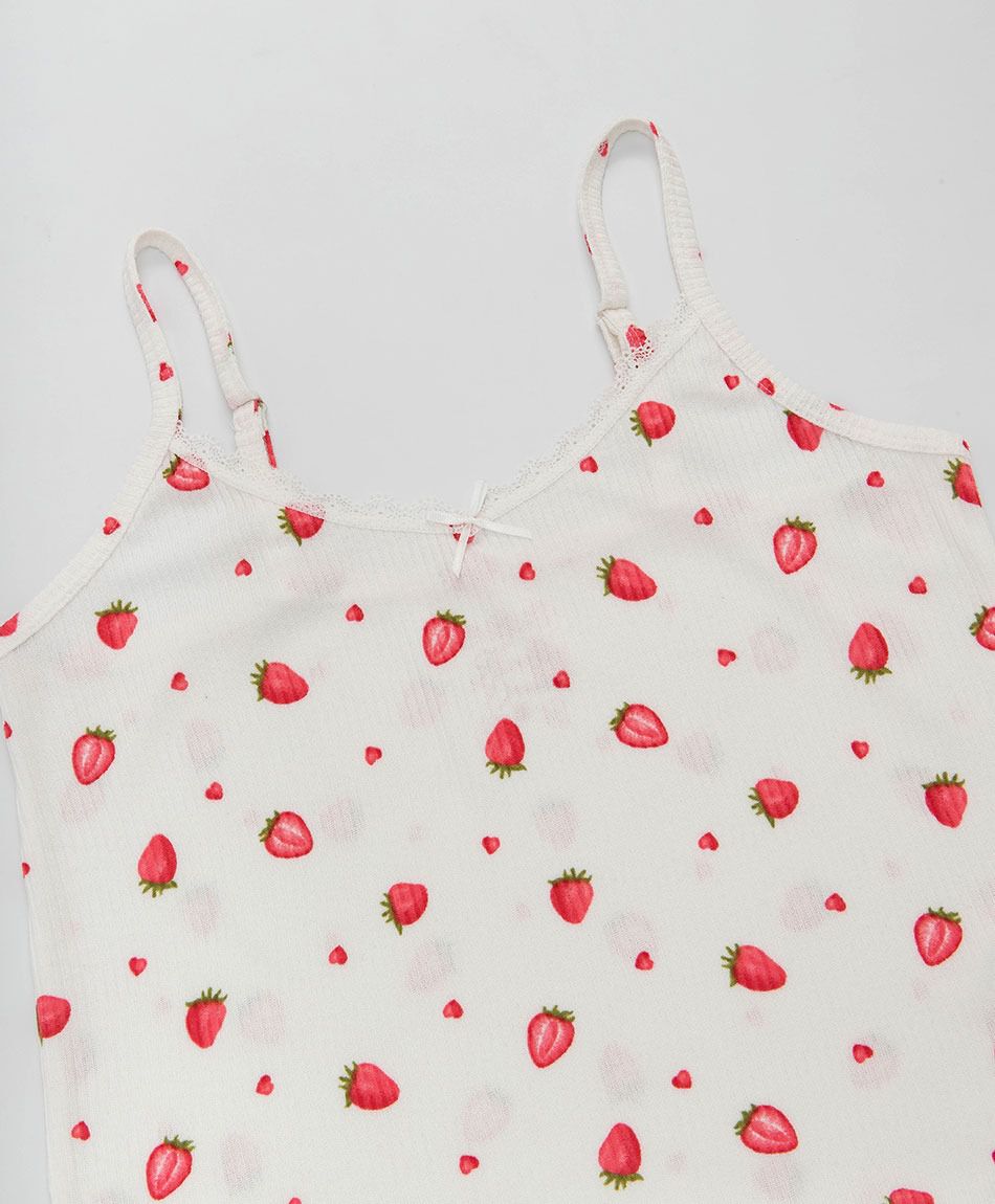 Pijama mujer short frutillas