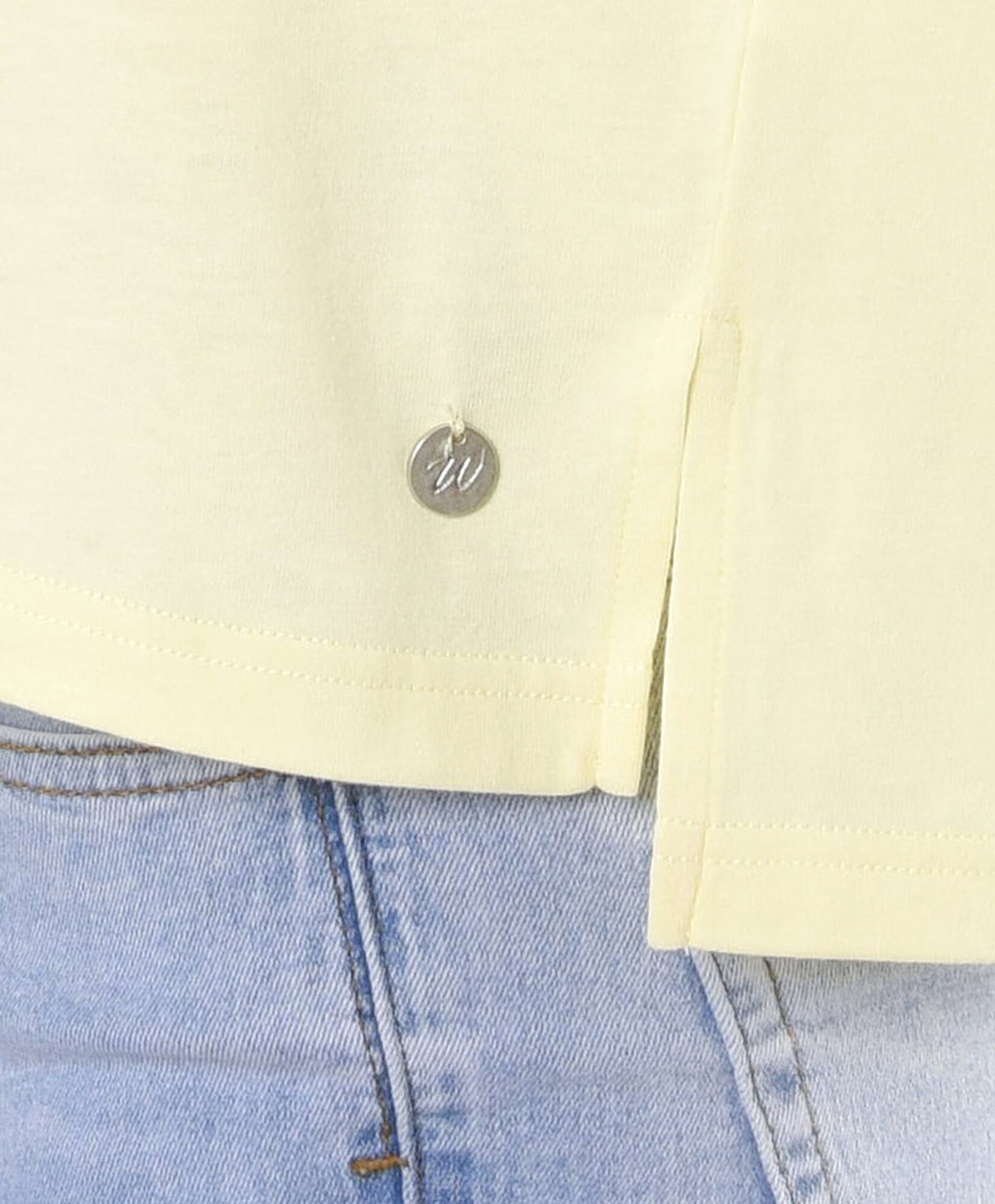 Polera mujer lisa amarilla Polera mujer lisa amarilla