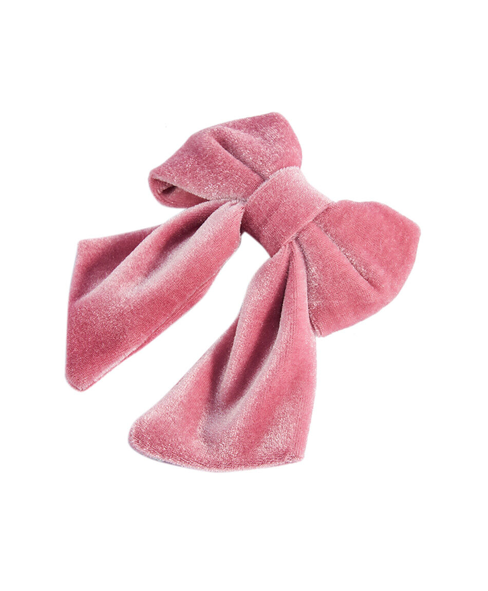 Pinche infantil cinta rosada velvet