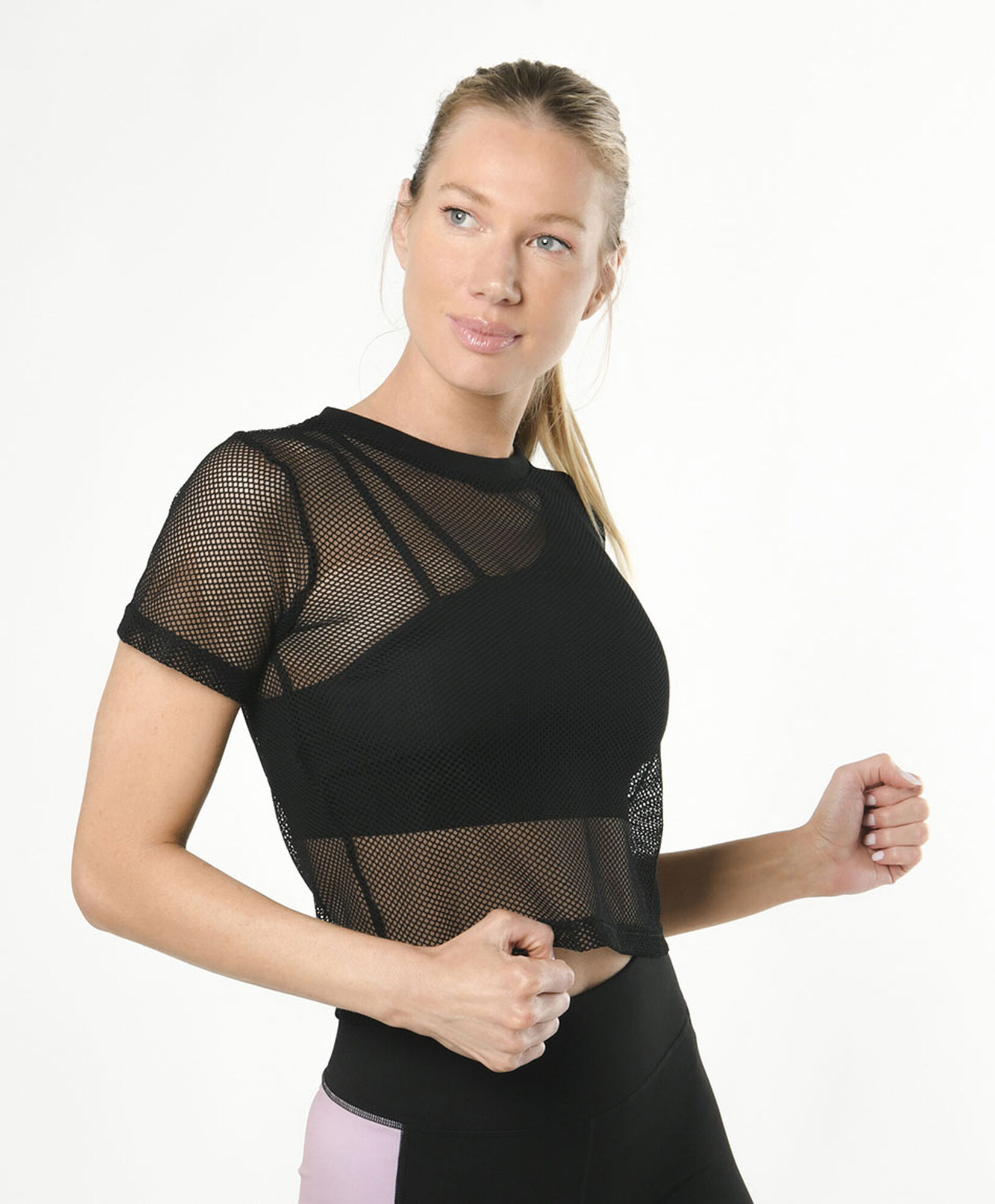 Polera deportiva mujer malla Polera deportiva mujer malla