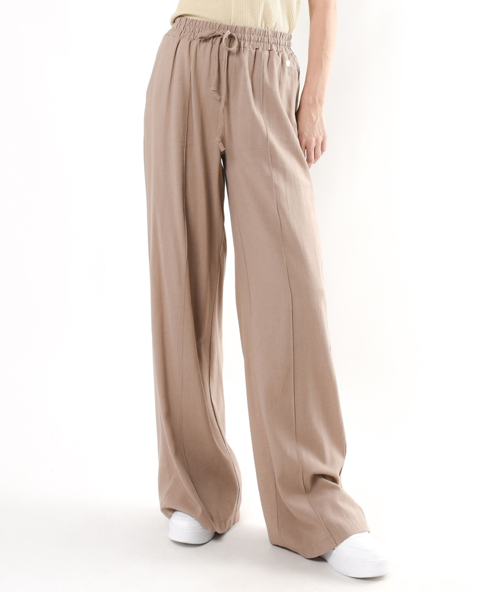 Pantalón mujer lino palazzo Pantalón mujer lino palazzo