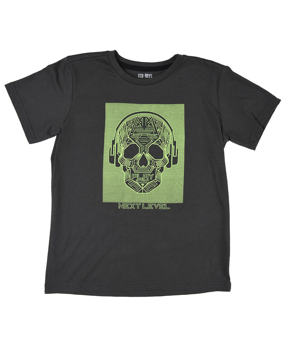 Polera niño calavera
