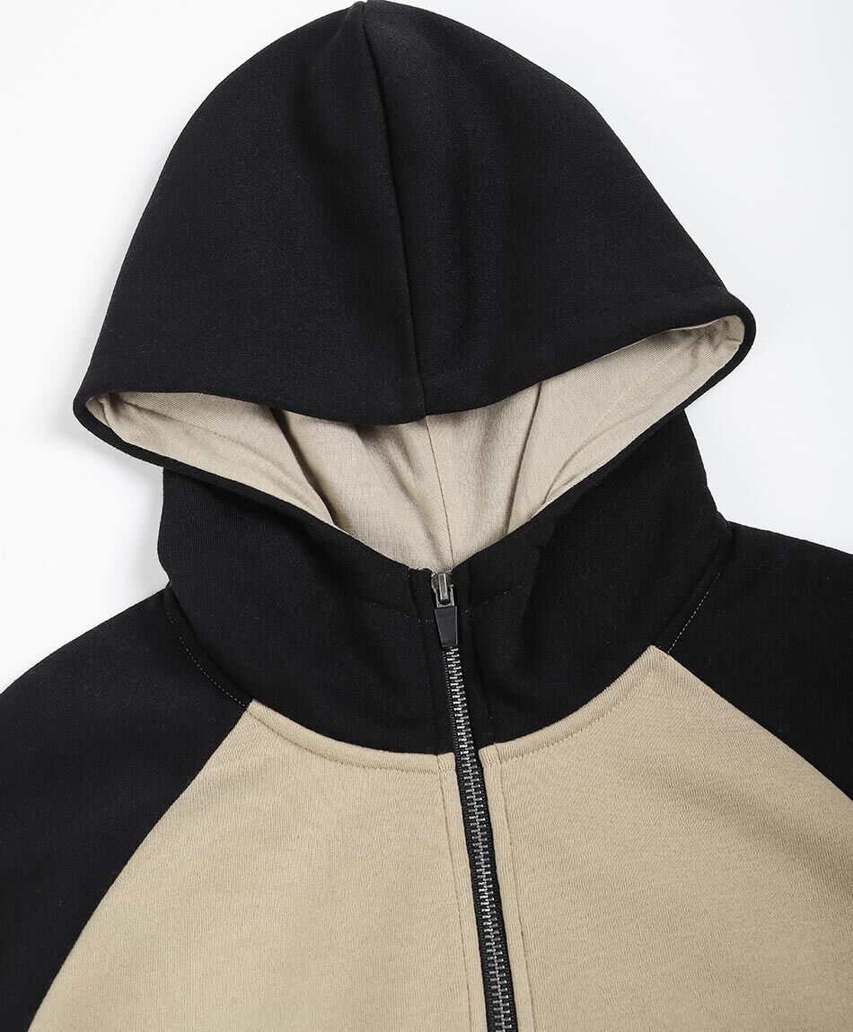 Poler&oacute;n hombre canguro zip beige