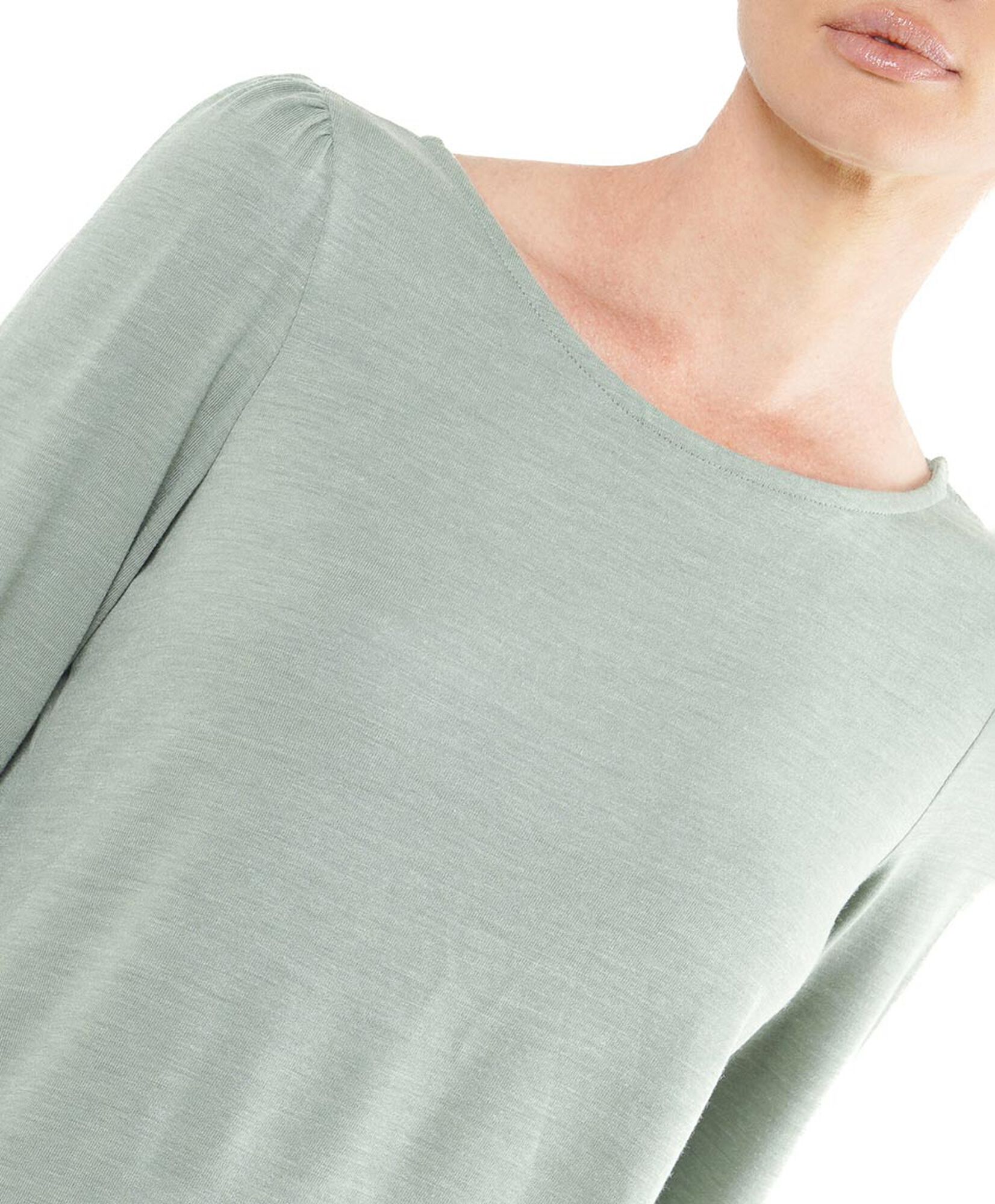 Polera mujer lanosa verde Polera mujer lanosa verde