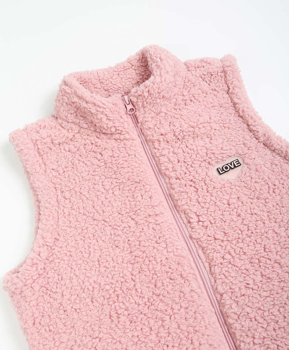 Poler&oacute;n ni&ntilde;a dise&ntilde;o vest pink