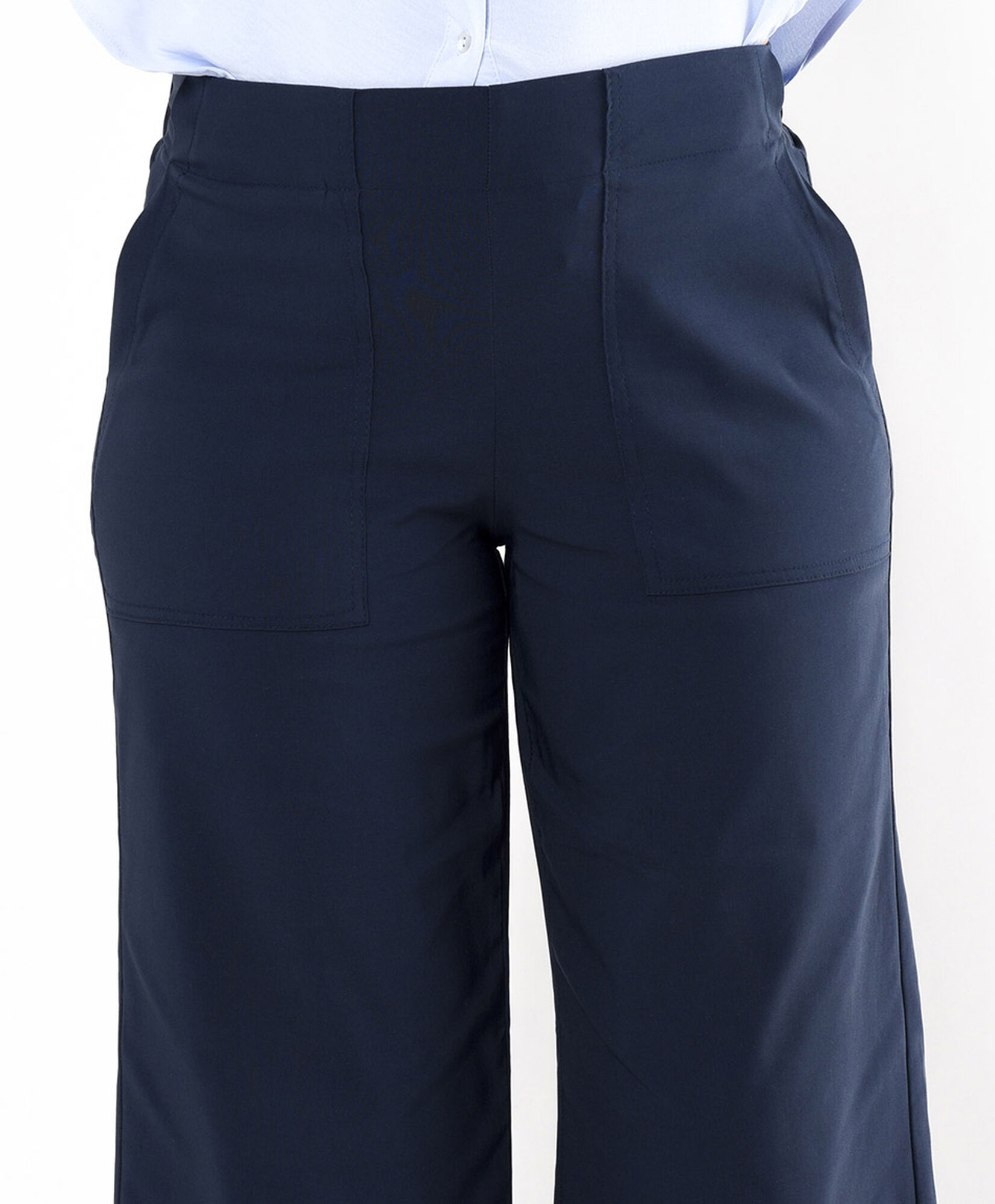 Pantalón mujer azul wide Pantalón mujer azul wide