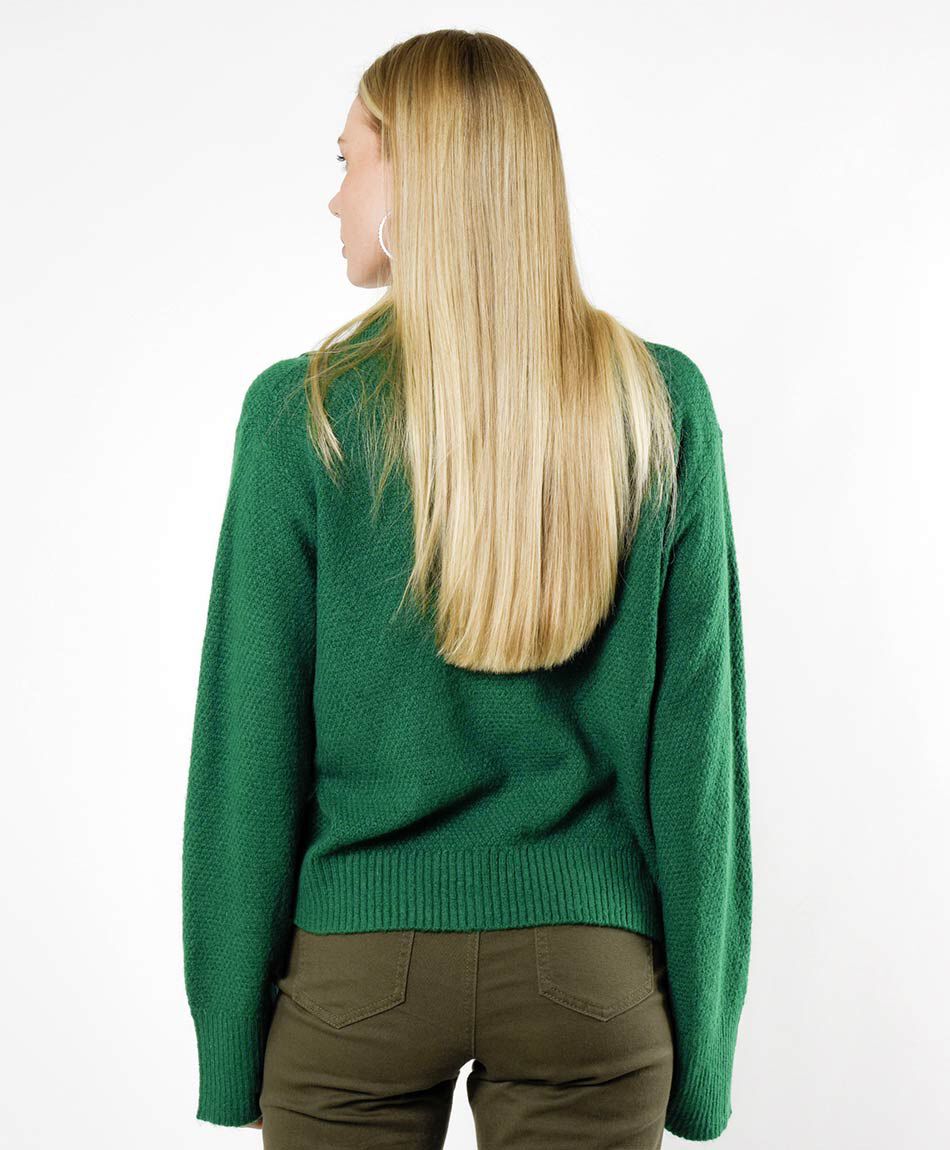 Sweater mujer cuello piqu&eacute;