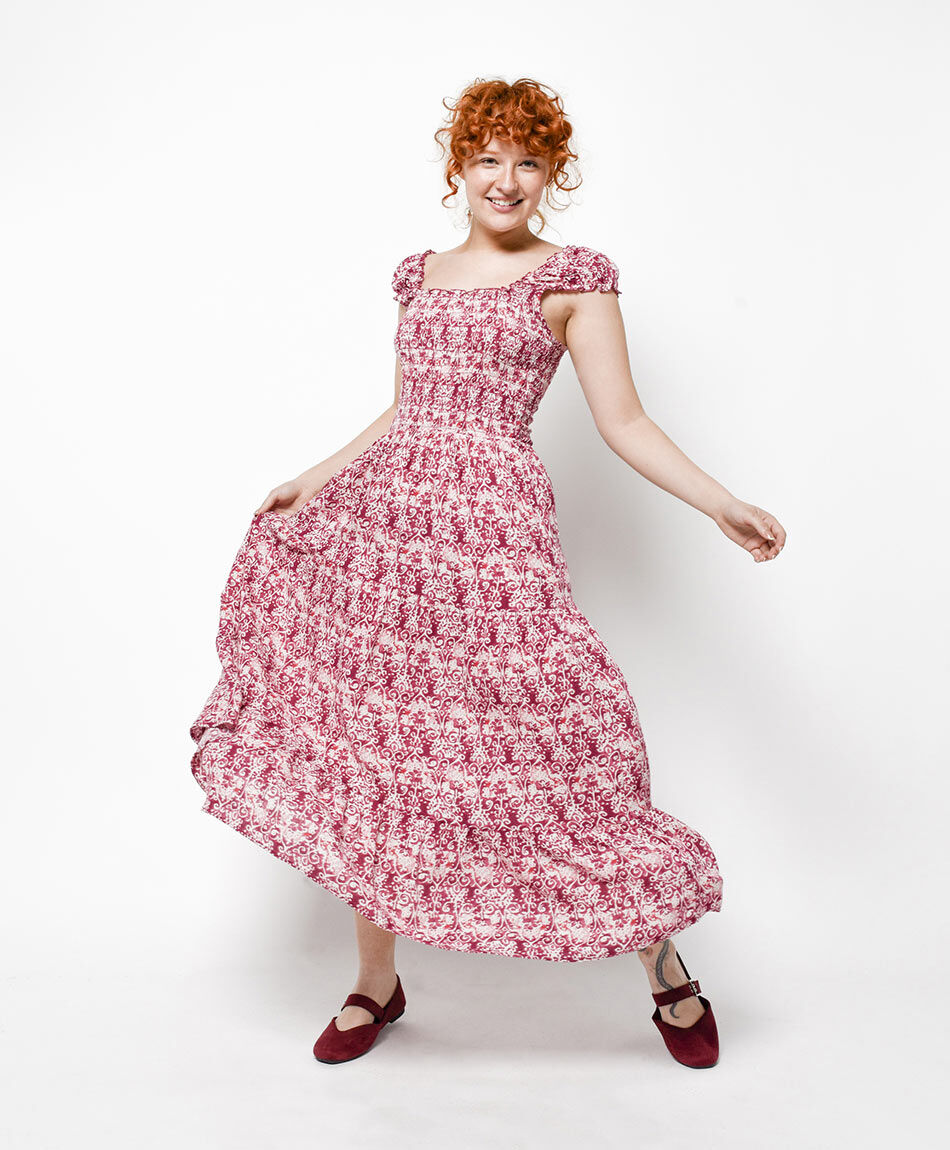 Vestido mujer textura print