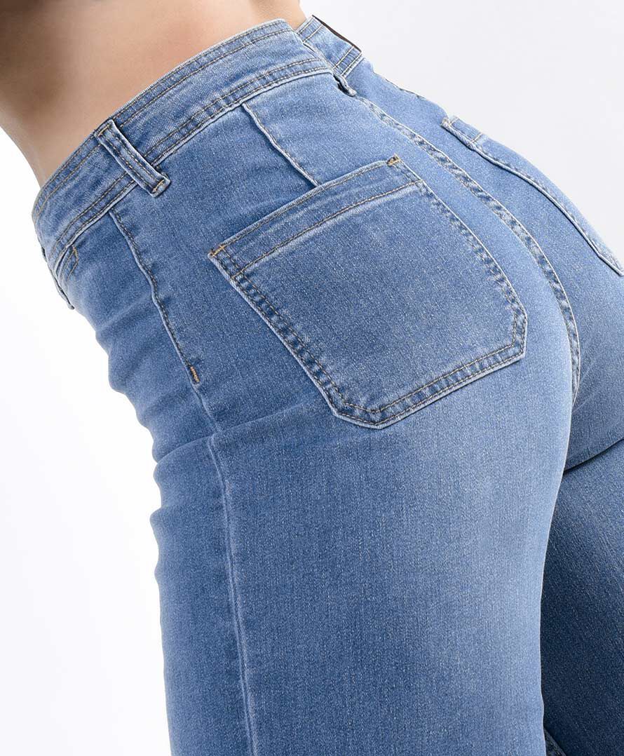 Jeans mujer pinzas wide