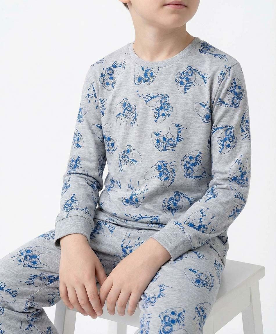 Pijama ni&ntilde;o print gamer